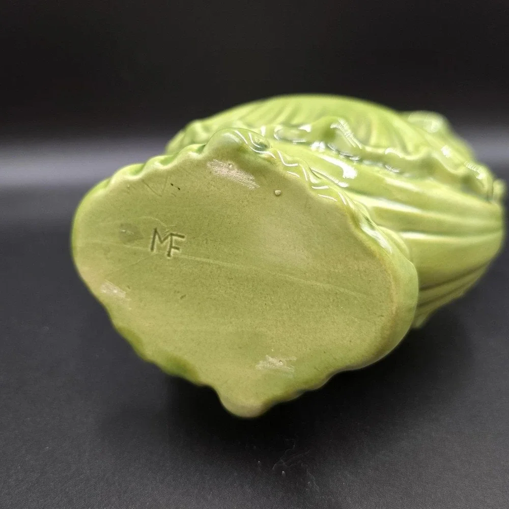 Handmade‎ Green Art Pottery Vase 9